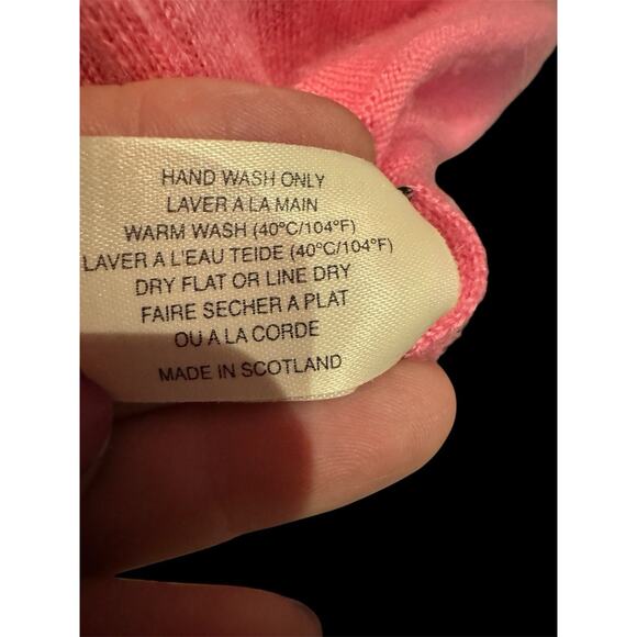 Audrey Talbott 100% Cashmere Keyhole Sweater Top L - Picture 6 of 6